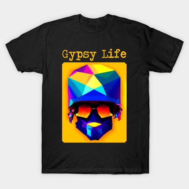 GYPSY LIFE NEON COLOR T-Shirt by CartWord Design